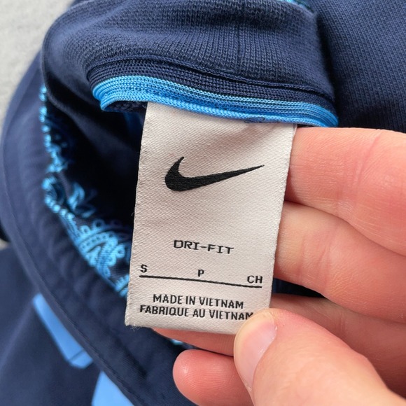 Nike Hoodie Mens Small Navy Blue Dri-Fit Pullover Logo Graphic Basketball Y2K - Picture 12 of 13
